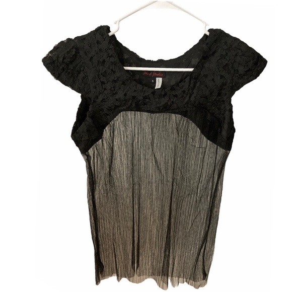 Black Sheer Sleeveless Summer Top Small Brand New - Picture 1 of 4